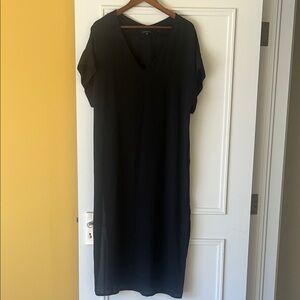 Babaton Aritzia Sheer Black Midi Jesse Dress Sz Medium